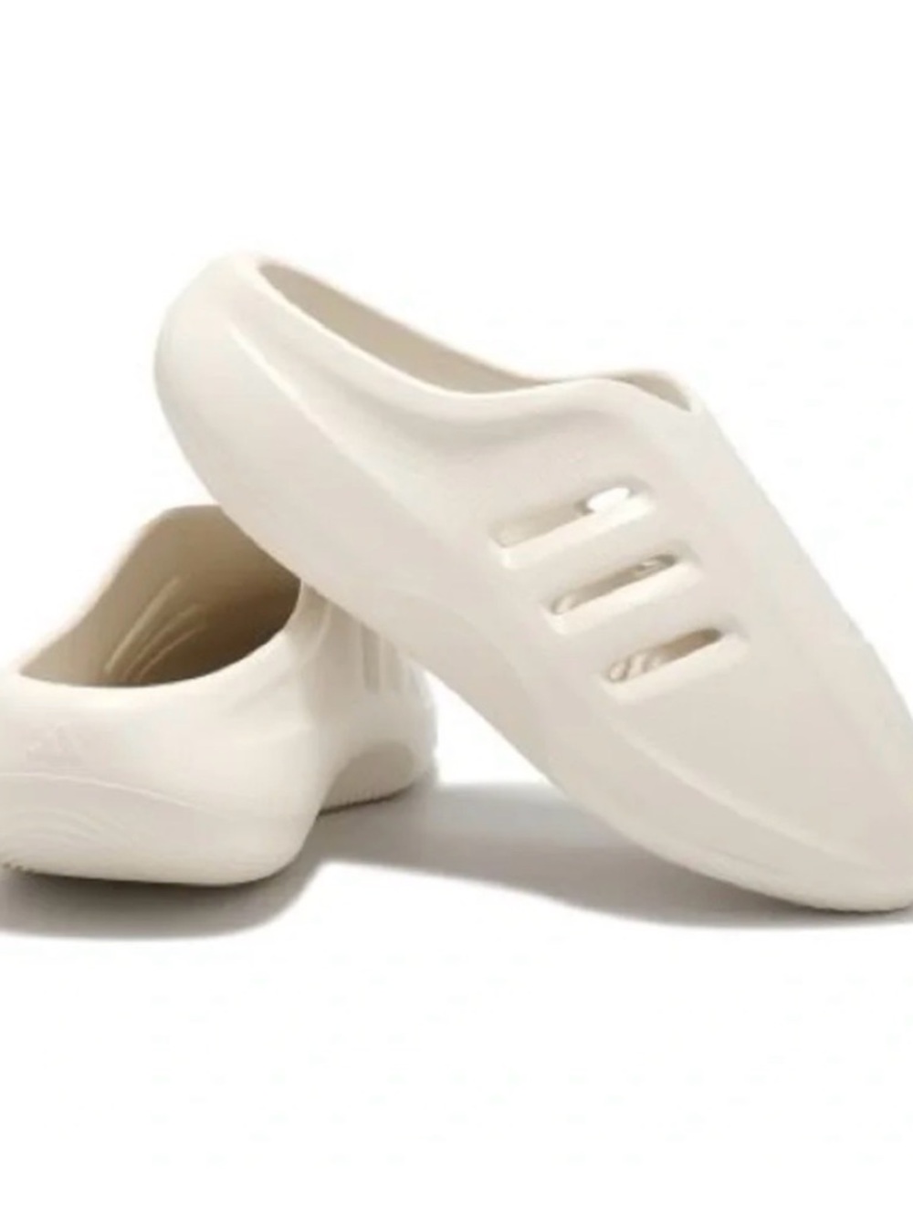 Men Adidas Slip-On Foam Clog - Cream